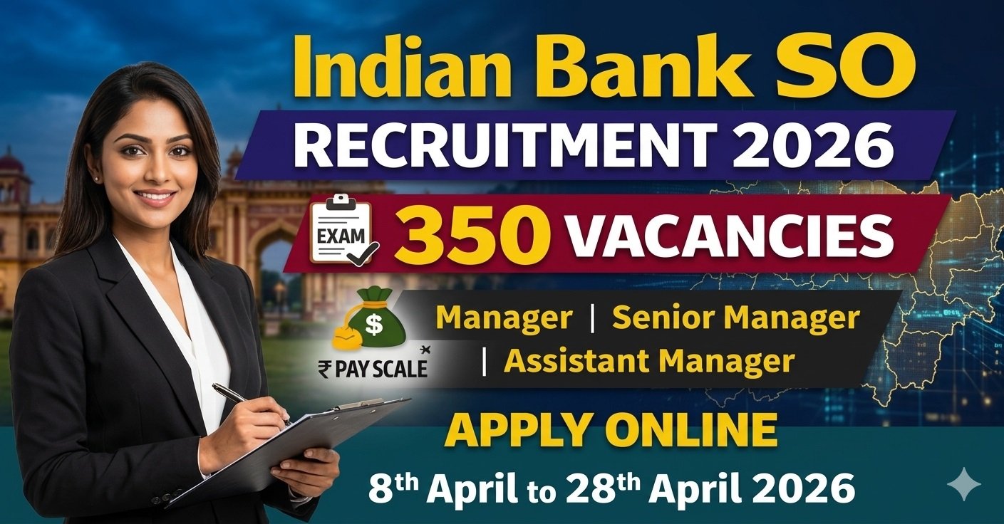 Indian Bank SO Recruitment 2026