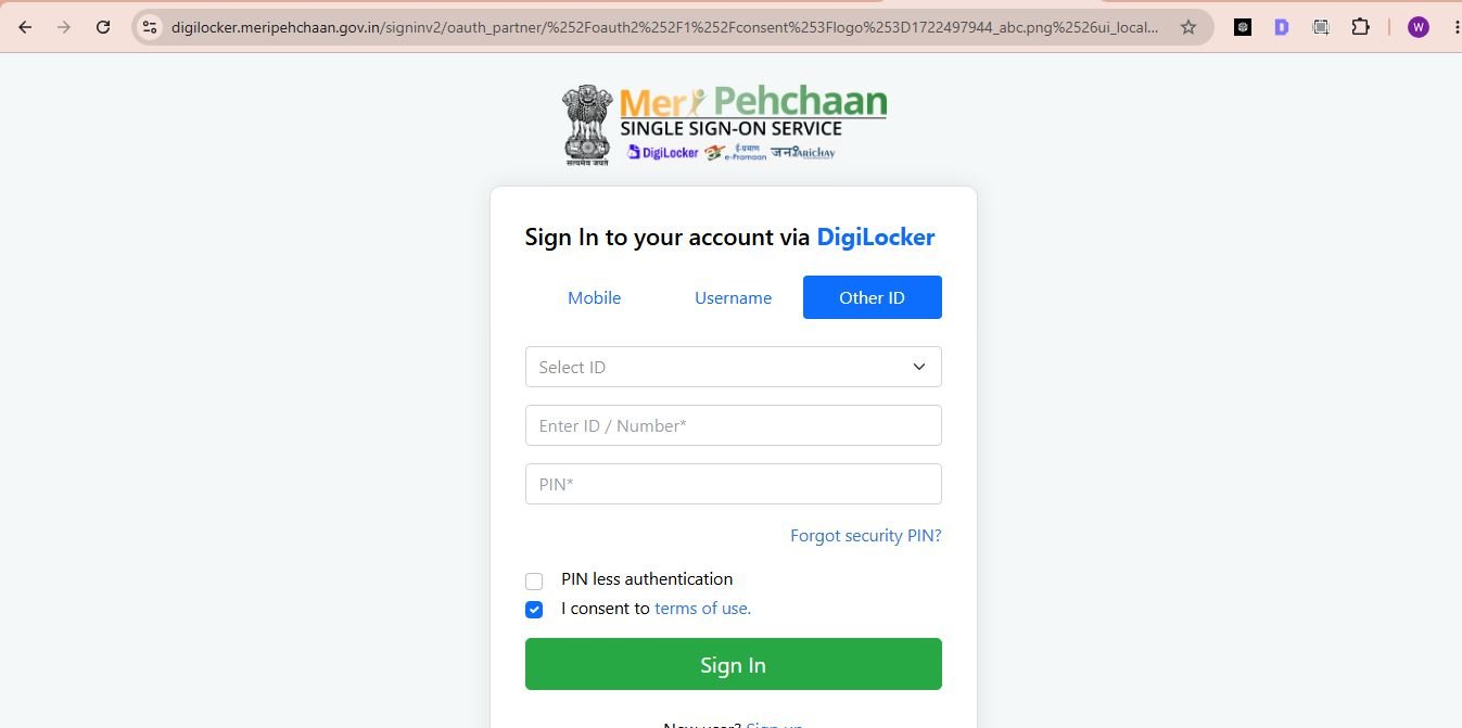 digilocker login
